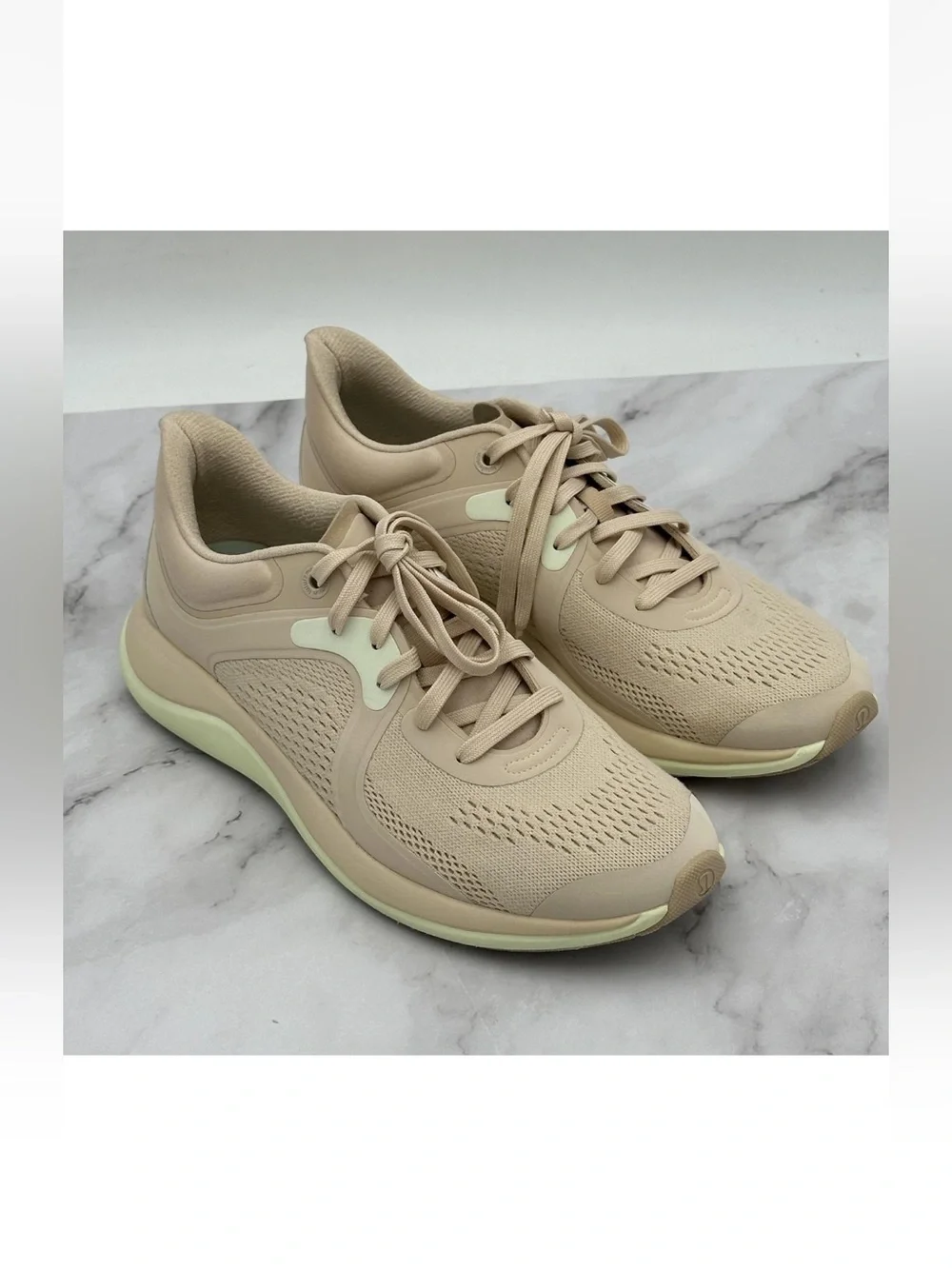 Lululemon Shoes Womens Size 10 Pinkish Beige Mesh Running Comfort Sneakers